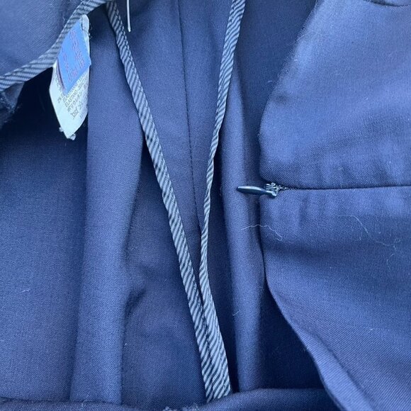 Brunello Cucinelli Navy Blue Dress Pants Slacks US 10 - Picture 9 of 10